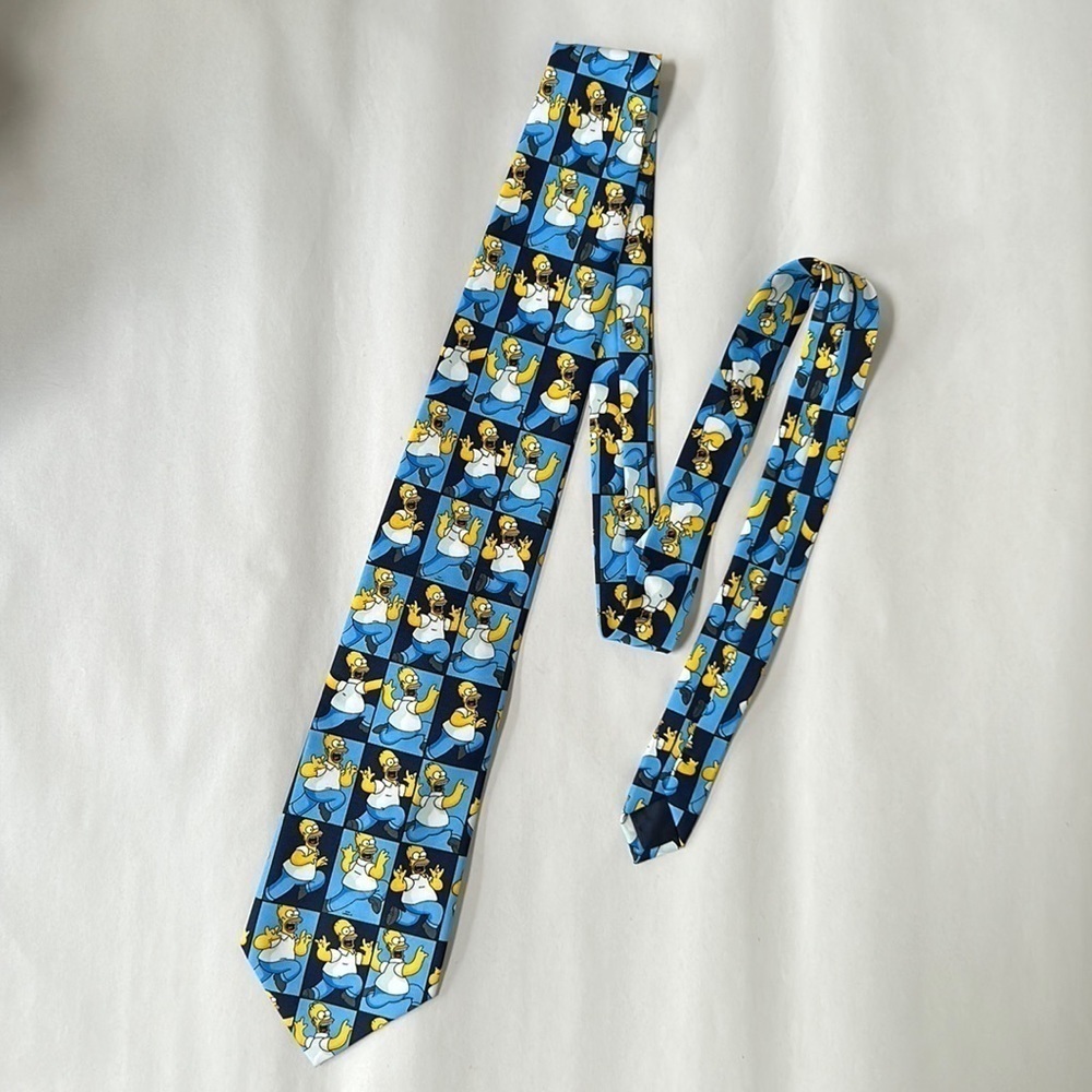 2006 Simpsons Tie, Homer Simpson, blue yellow white